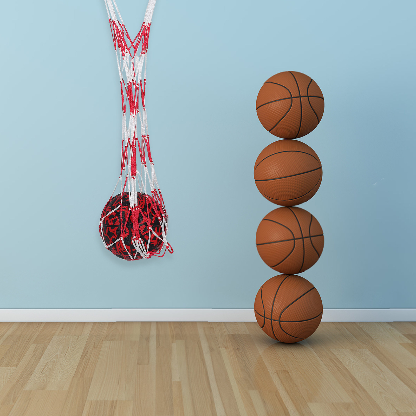 Gym Ball - حقيبة شبكية لحمل كرات رياضية، حقيبة