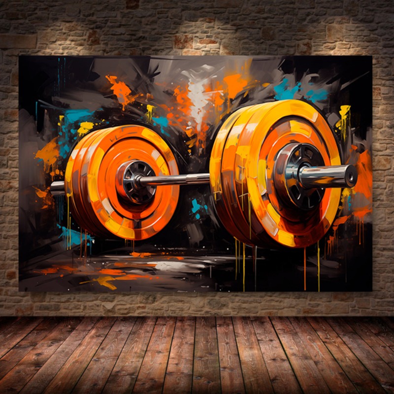Sports Equipment Poster - لوحة قماش الحديد الجرافيتي ، طباعة