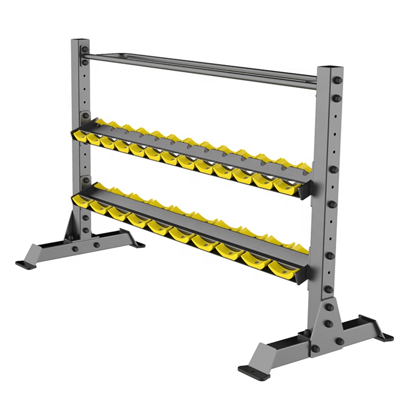 Dumbbell Set - مجموعة رفوف أثقال تجارية لتمارين اللياقة