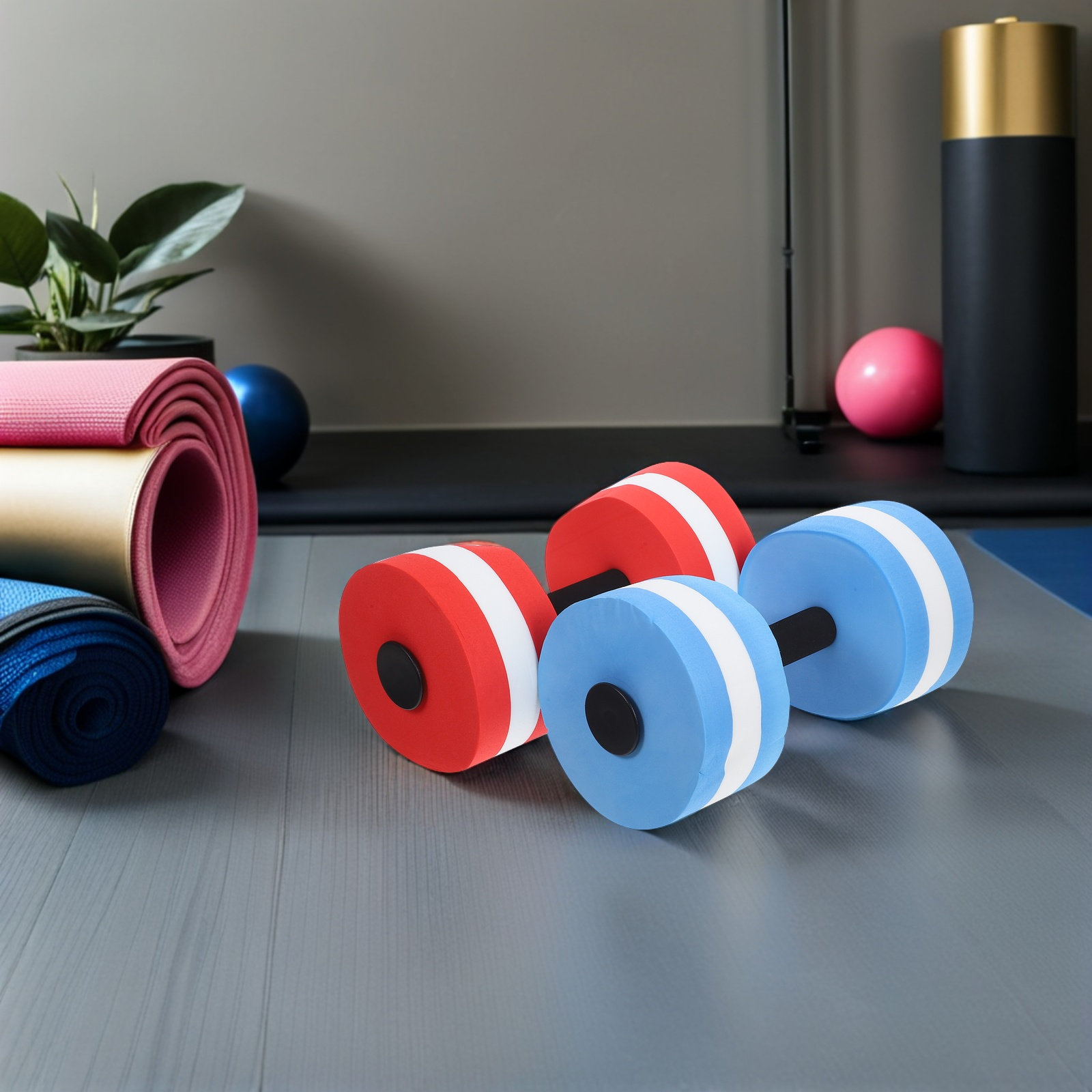 قطعتان من أثقال المياه العائمة - مراجعة Dumbbell Set وسعره