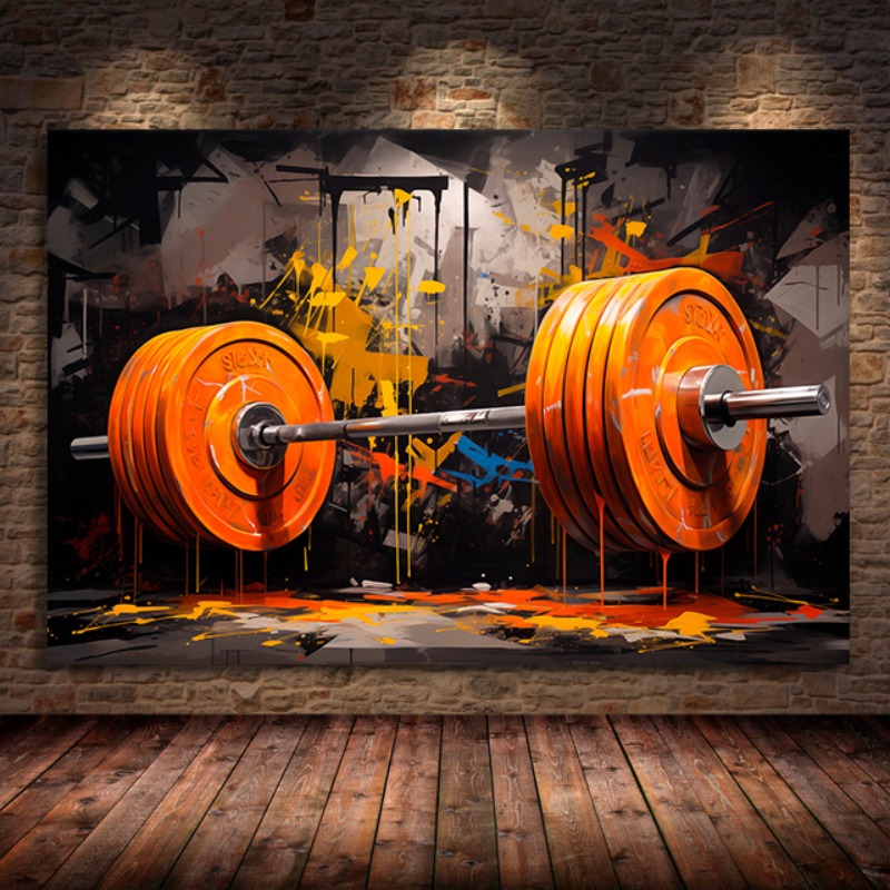لوحة قماش الحديد الجرافيتي ، ط - مراجعة Sports Equipment Poster وسعره