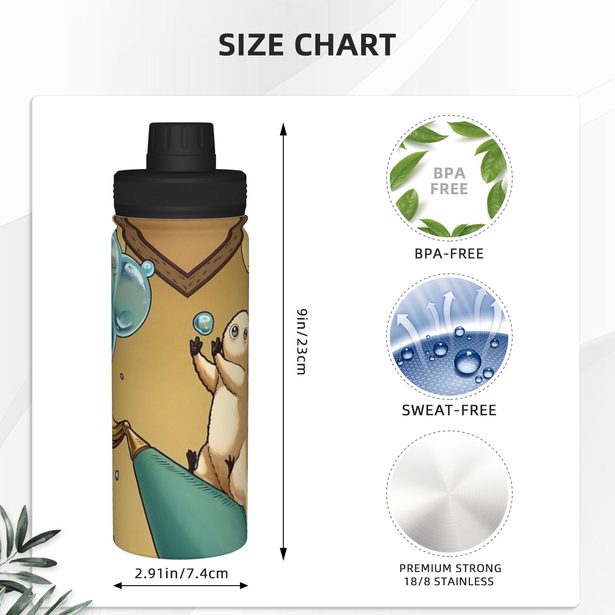 بروشبادي قبعة الساحرة أتيليه أ - مراجعة Sports Water Bottle Insulated وسعره
